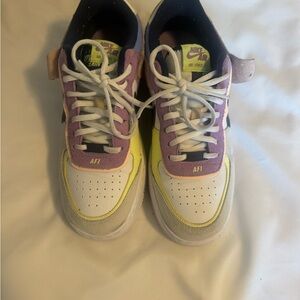 Nike Wmns Air Force 1 Shadow 'Crimson Tint Volt' sneakers